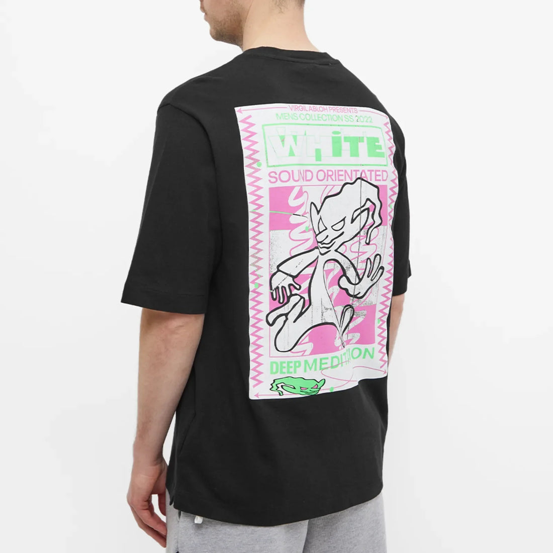Off White - Rave Flyer Skate Tee Green