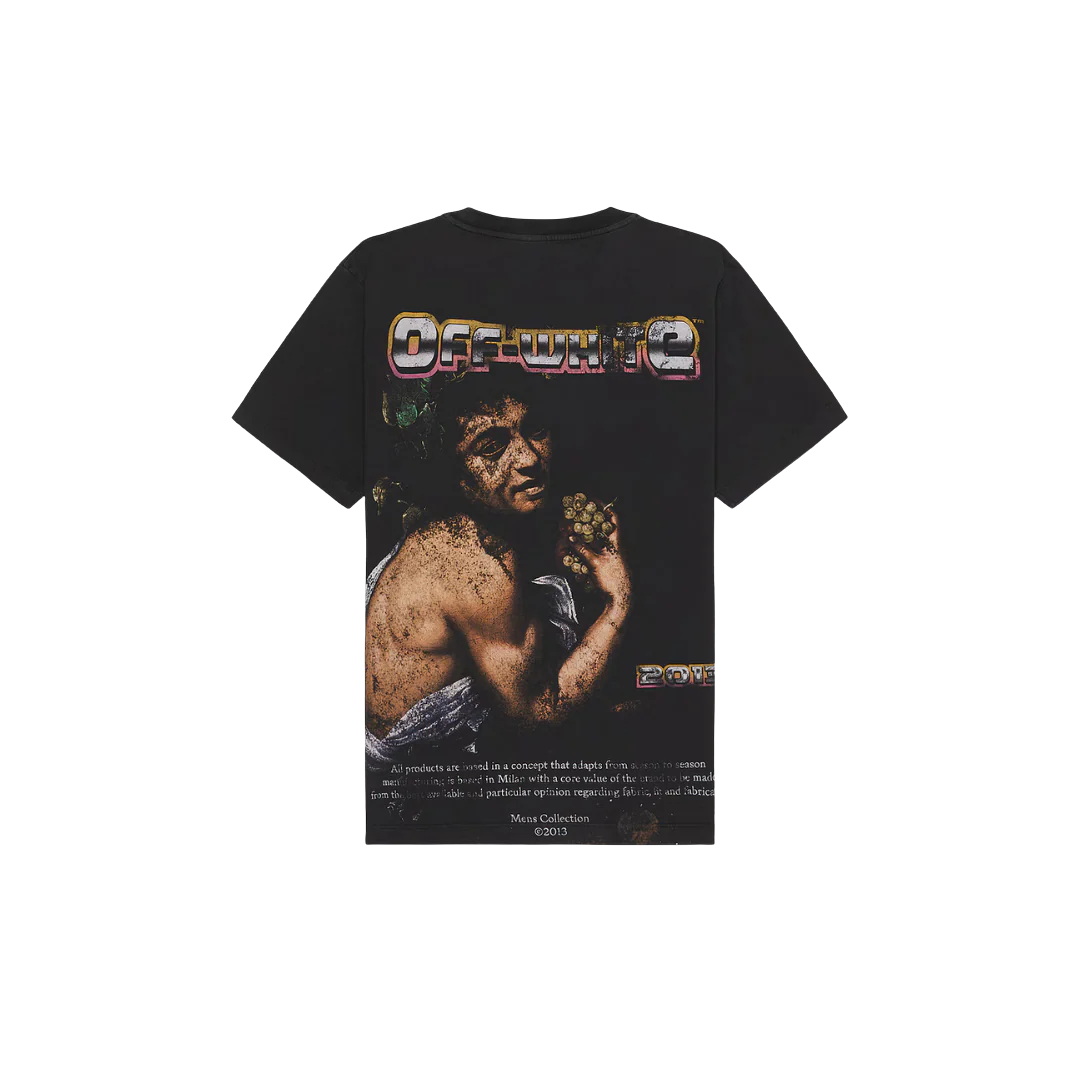 Off White - Digit Bacchus Crew Neck T-Shirt Black