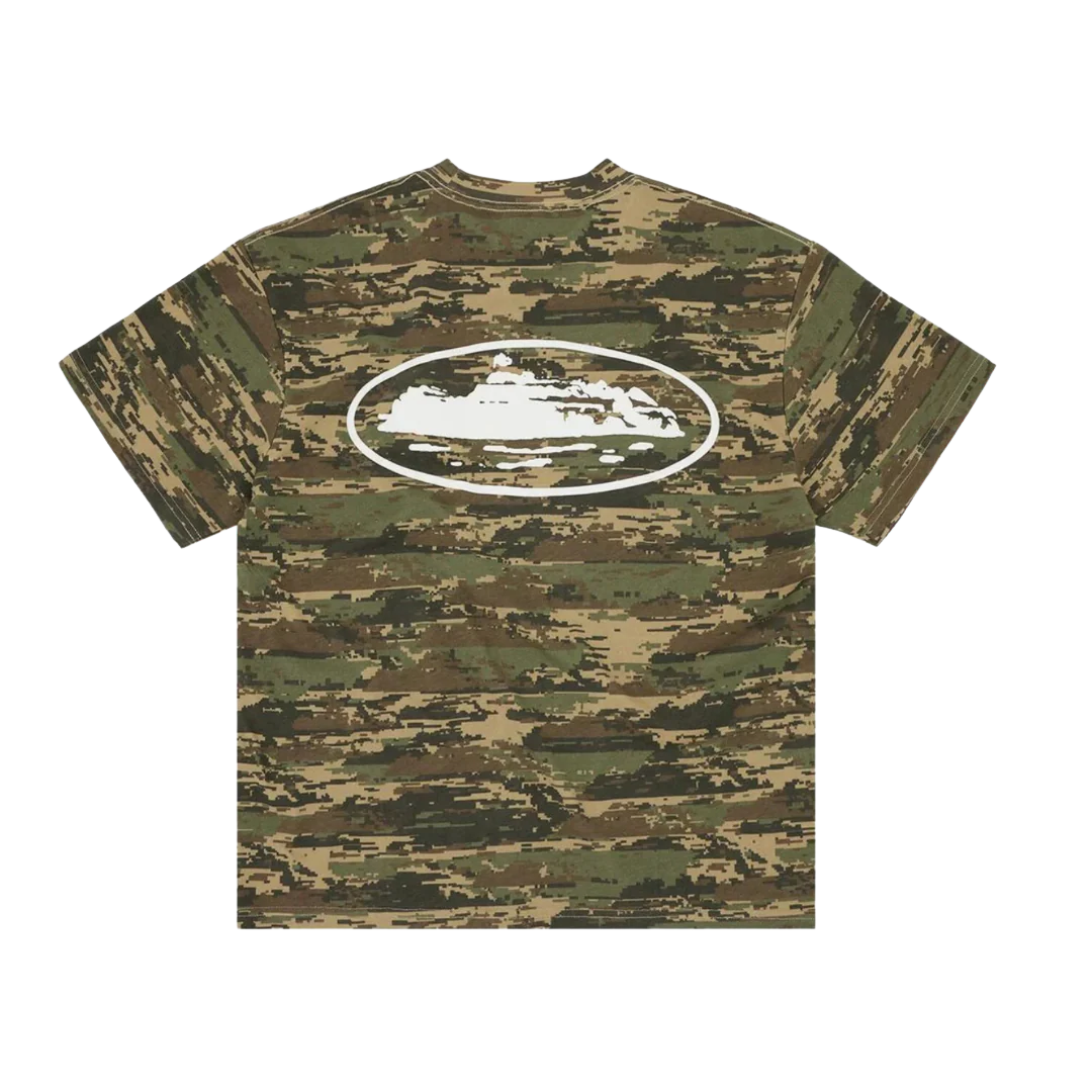 Corteiz Island Puff Print Tee Digi Camo