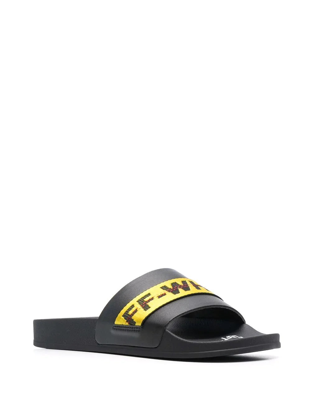 Off White Industrial Belt Sliders