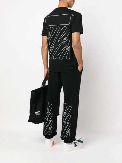 Off White - Wave Outline T-Shirts Black