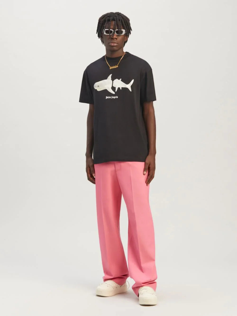 Palm Angels - WHITE SHARK CLASSIC TEE (Black)