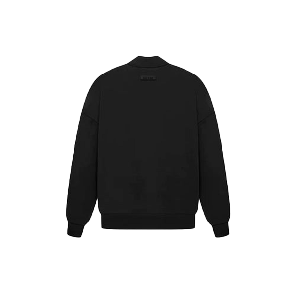 Essentials Crewneck  Logo Semicircular Jet Black