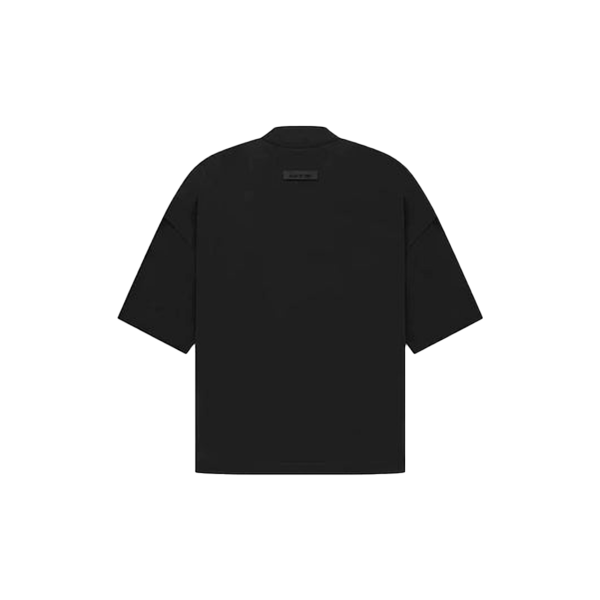 Essentials Tee  Logo Semicircular Jet Black