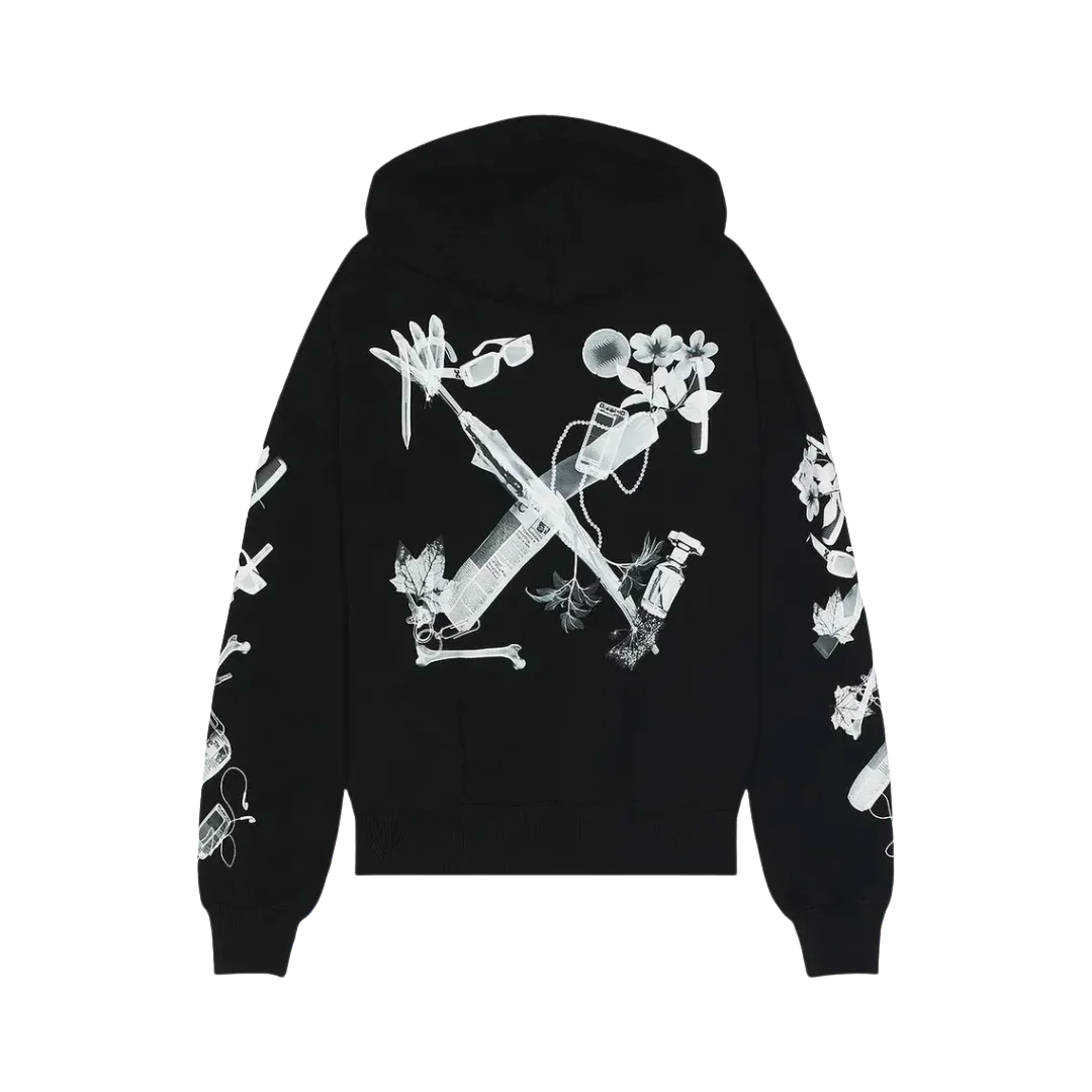 Off White - Scan Arrow Over Hoodie Black