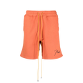 Rhude - Orange Embroidered Logo Sweatshort
