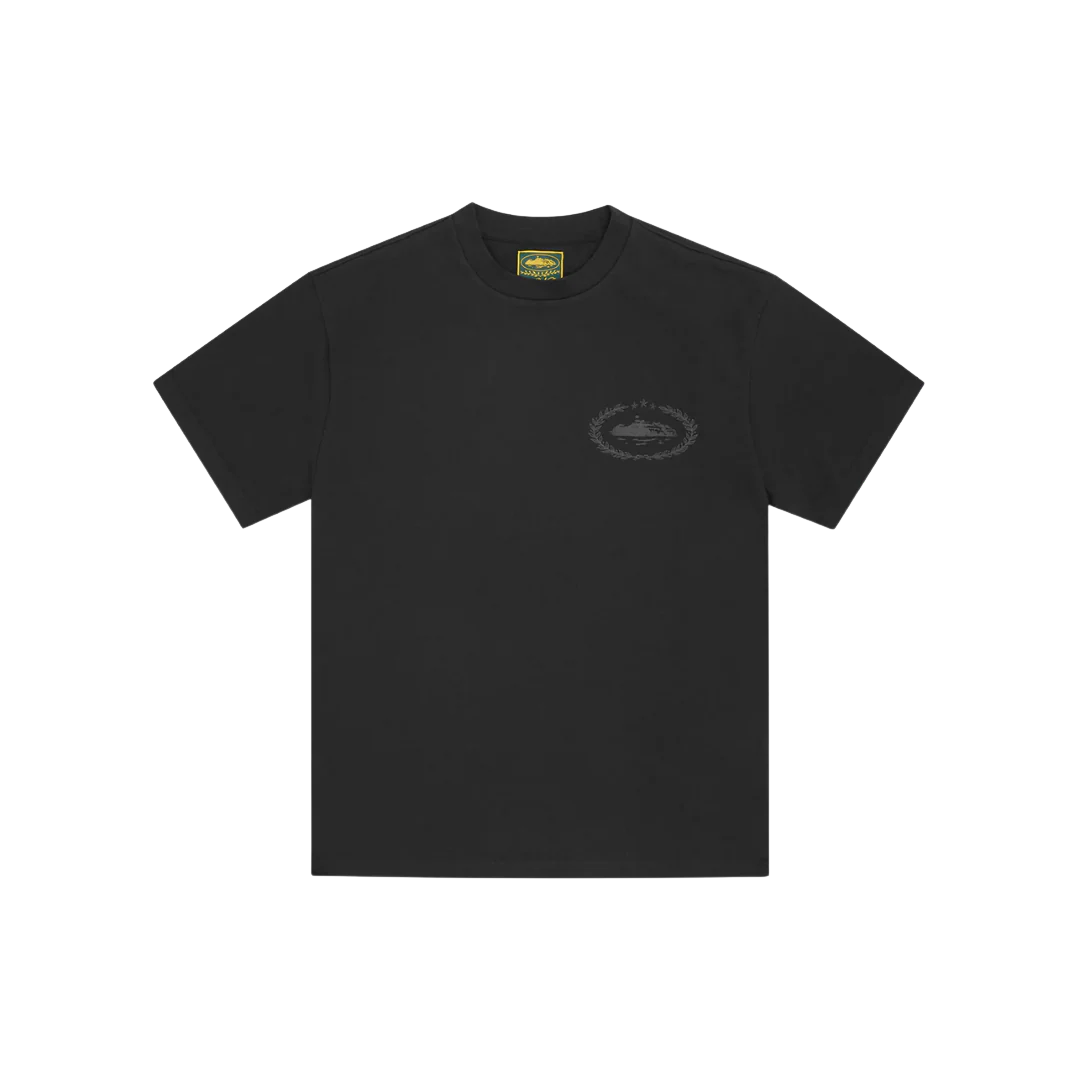 Corteiz Royale Heavyweight Tee Black Black