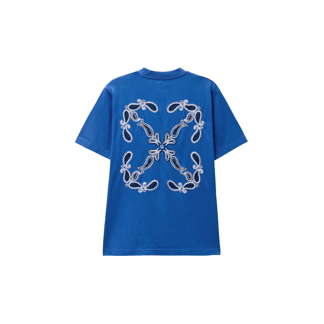 Off White - Emboired Bandana Arrow Blue
