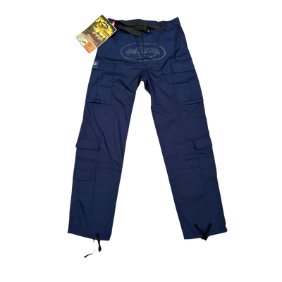 Corteiz Guerillaz Cargo Pants Navy