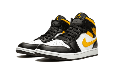 Jordan 1 Mid White Pollen Black