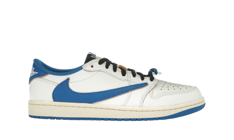 Jordan 1 Retro Low OG SP Fragment x Travis Scott Sail Military Blue