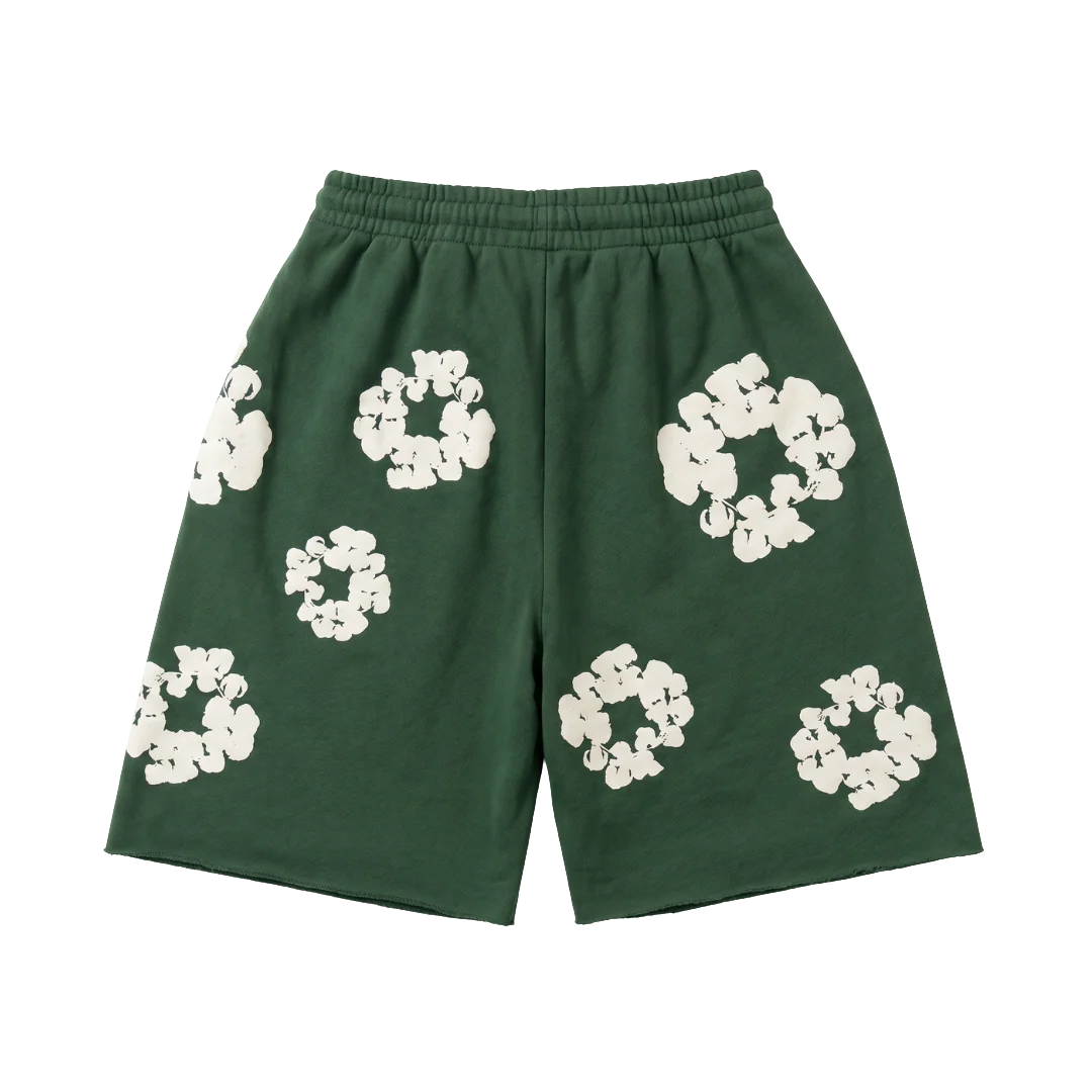 Denim Tears The Cotton Wreath Shorts Green