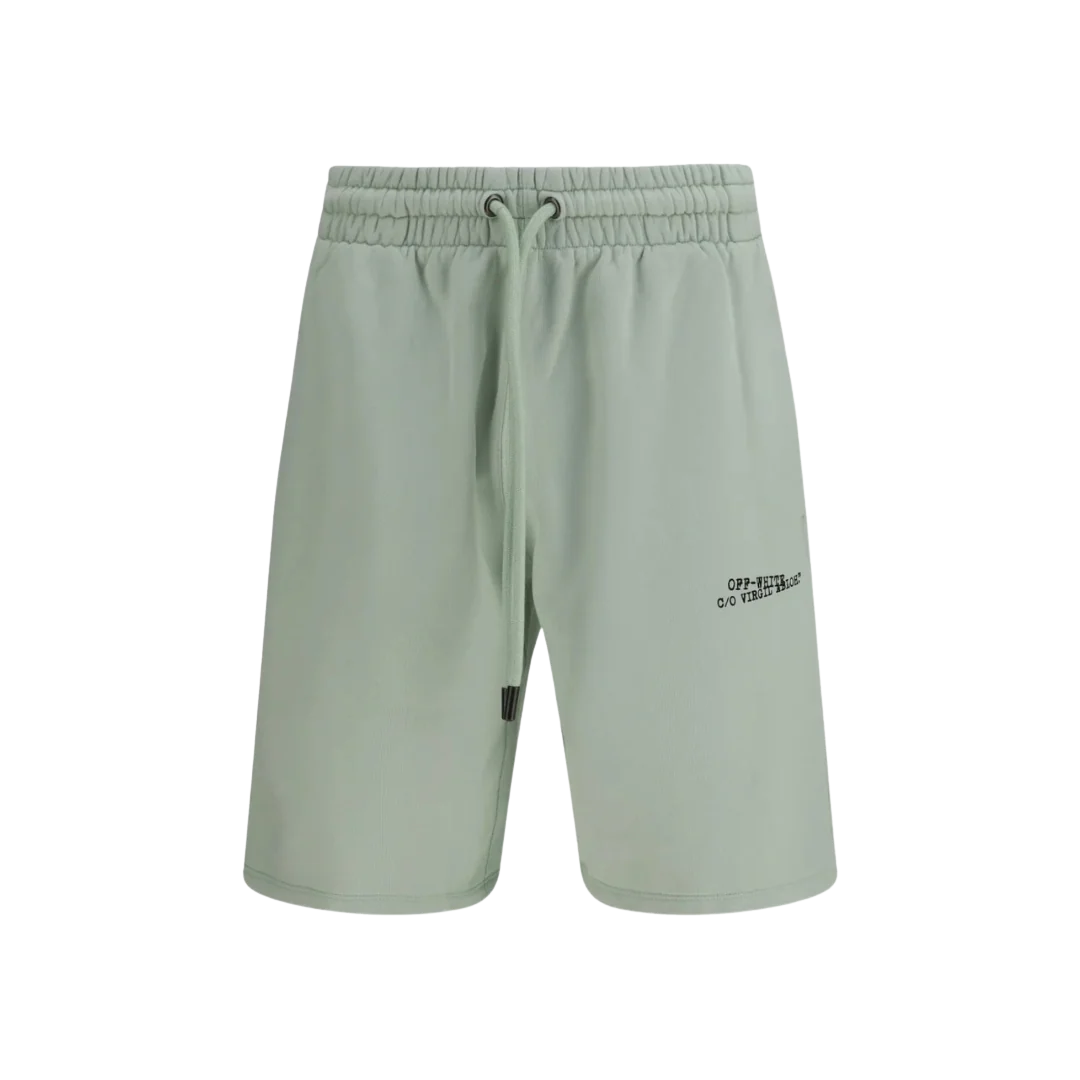 Off White - Arrow Skate Green Sweatshorts