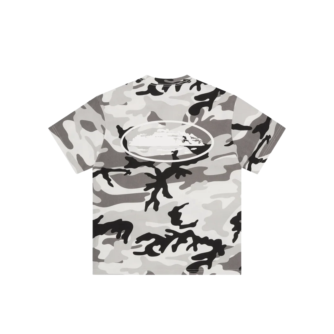 Corteiz Island Puff Print Tee Arctic Camo