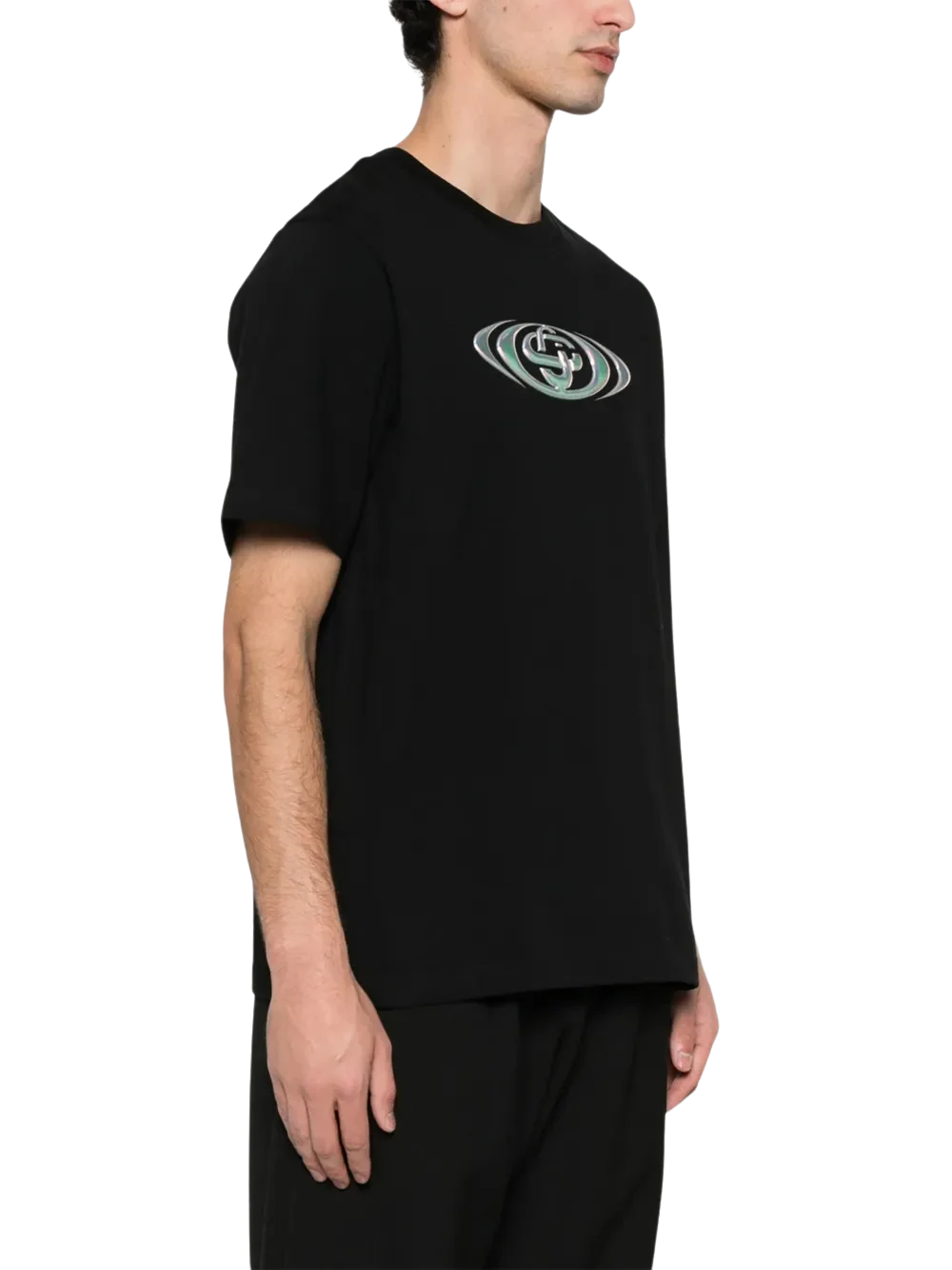 Casablanca - Warped Logo Classic T-Shirt Black