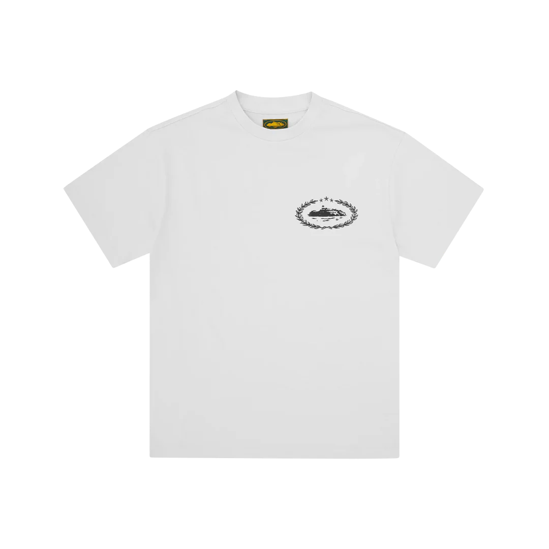 Corteiz Royale Heavyweight Tee White Black