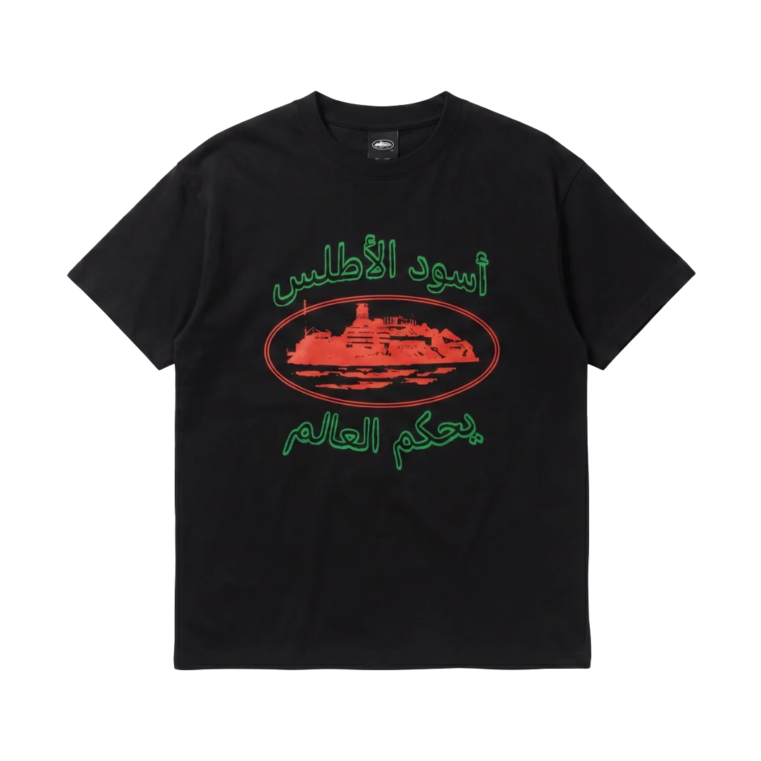Corteiz x Morocco World Cup Edition Og Alcatraz Tee Black