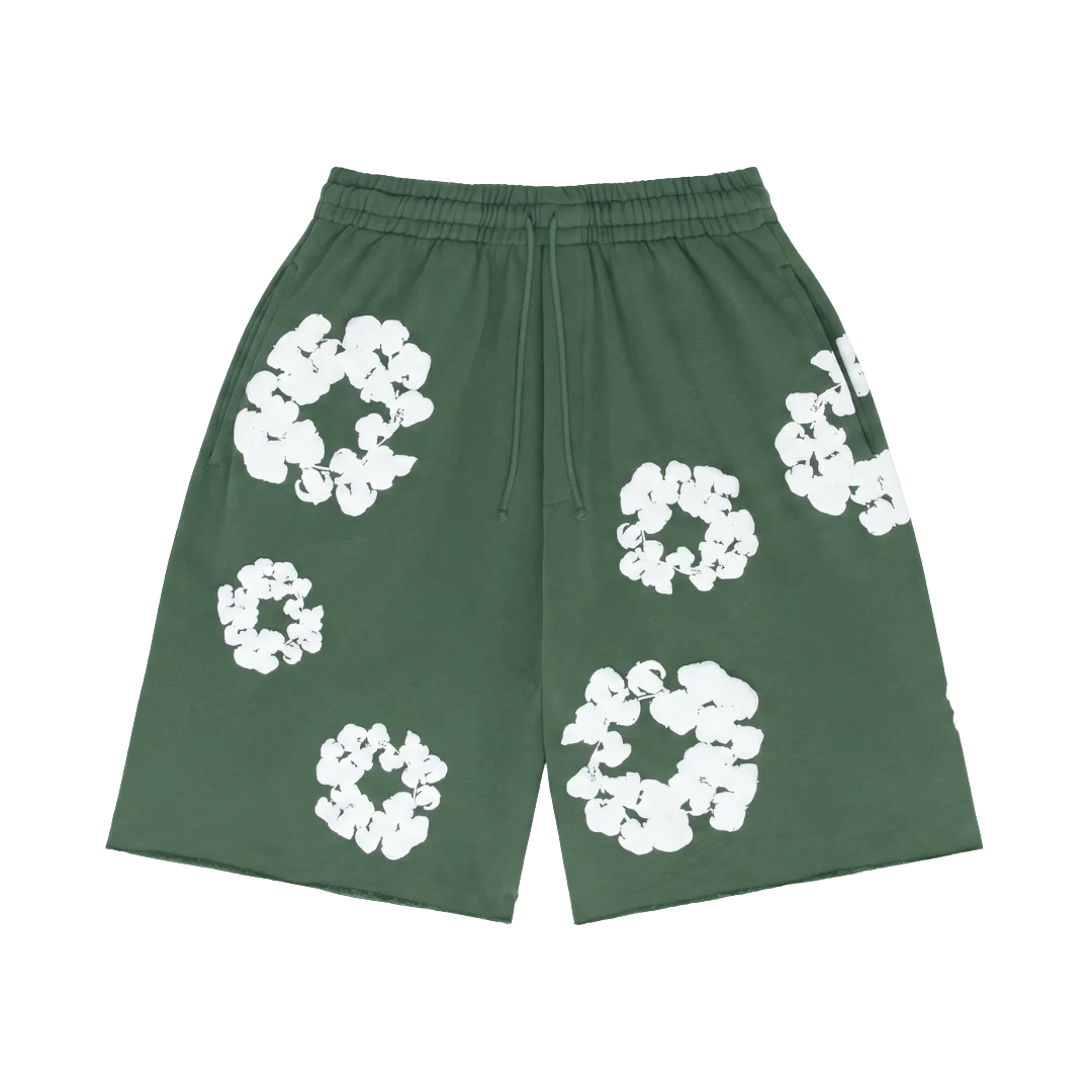 Denim Tears The Cotton Wreath Shorts Green