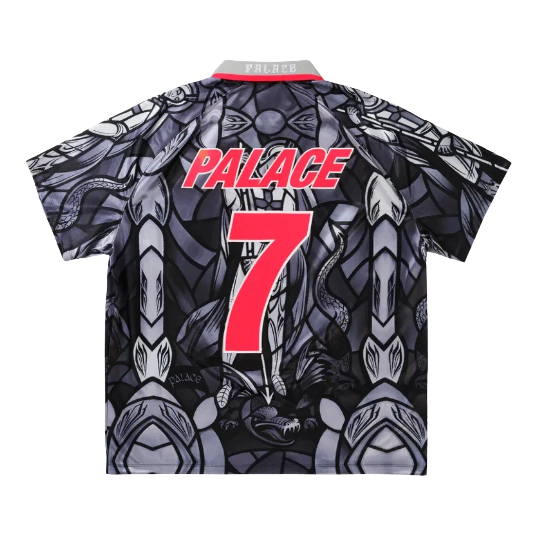 Palace x Nike England Dri-Fit Football Jersey Pewter Grey