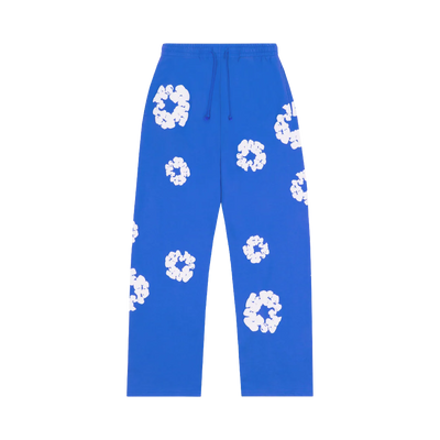 Denim Tears Cotton Wreath Baggy Blue Sweatpants