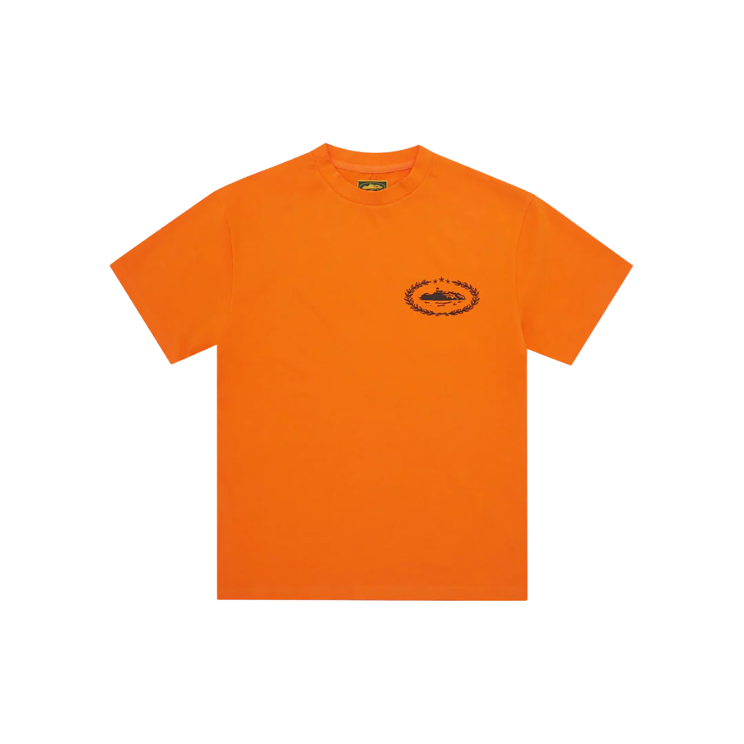 Corteiz Royale Heavyweight Tee Orange Black