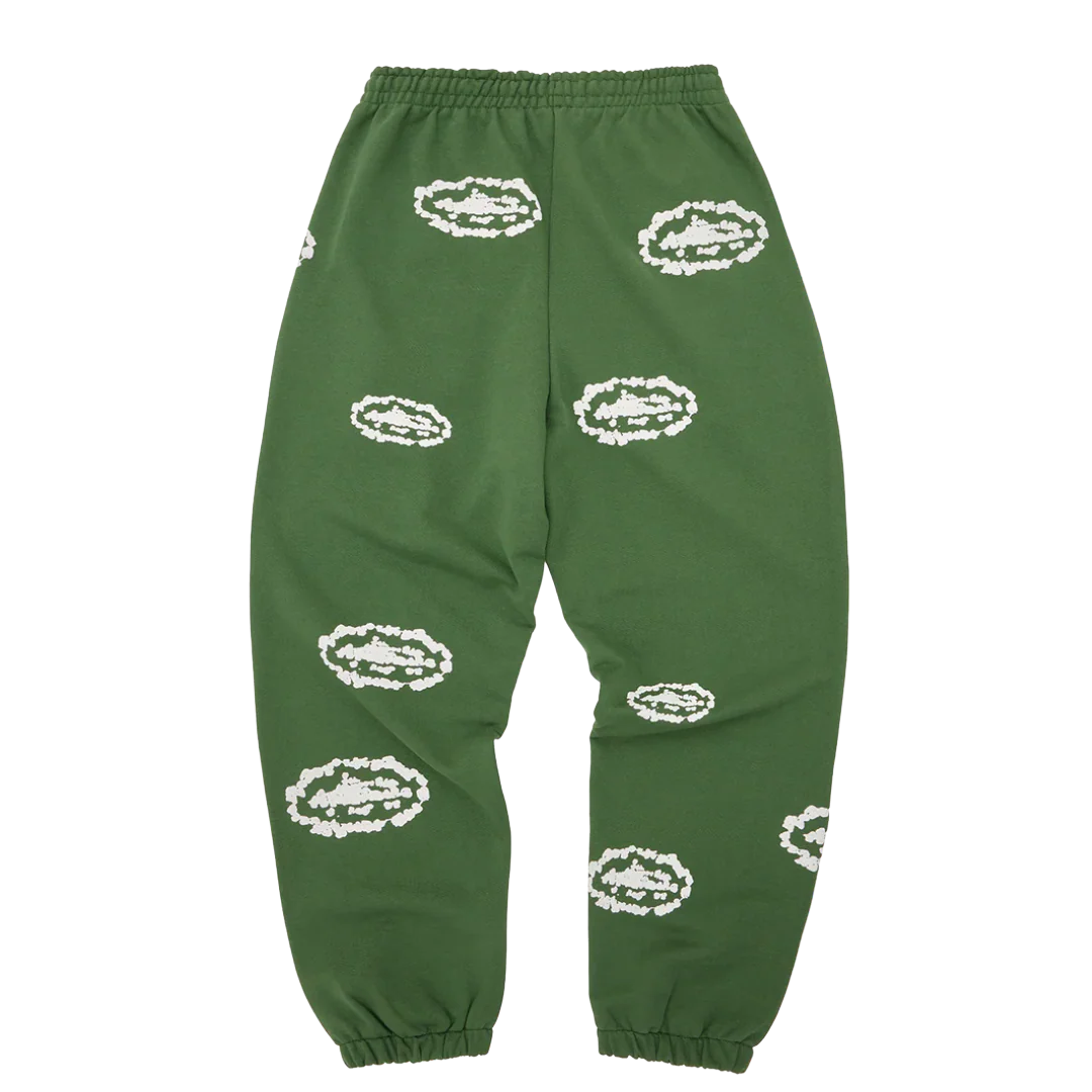 Corteiz x Denim Tears Island Wreath Sweatpant Green