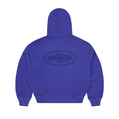 Corteiz Island Knockout Zip Hoodie Indigo Blue