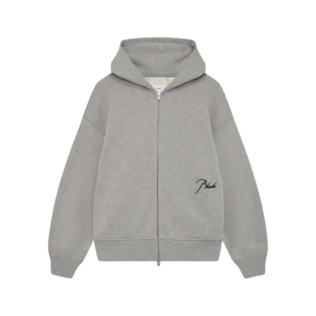 Rhude - Classique Full Zip Hoodie Heather
