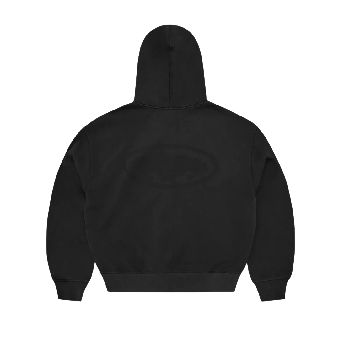 Corteiz Island Knockout Zip Hoodie Black