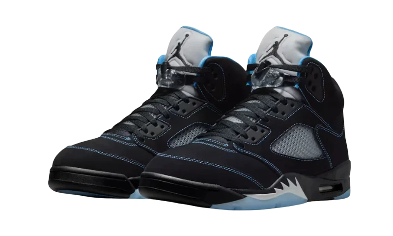 Air Jordan 5 Black University Blue