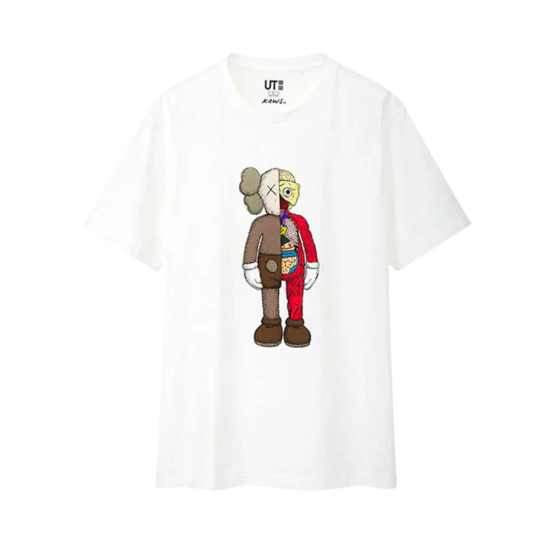 KAWS x Uniqlo Flayed Tee White