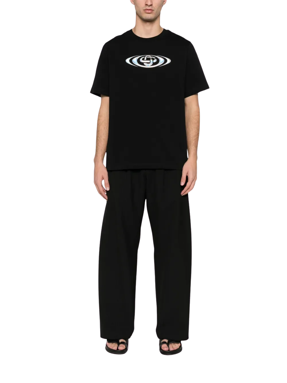 Casablanca - Warped Logo Classic T-Shirt Black