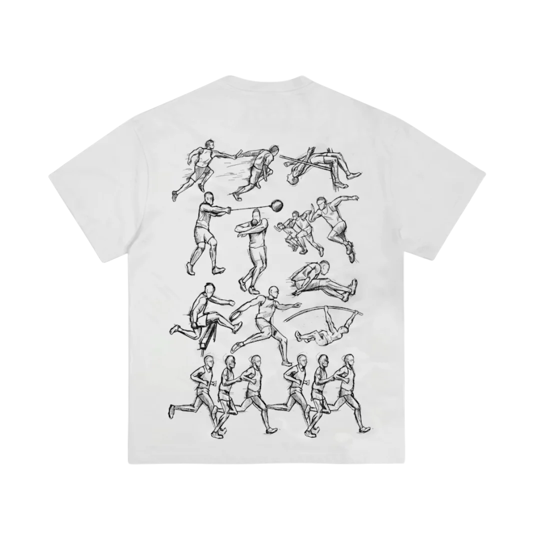 Corteiz Track and Field Tee White