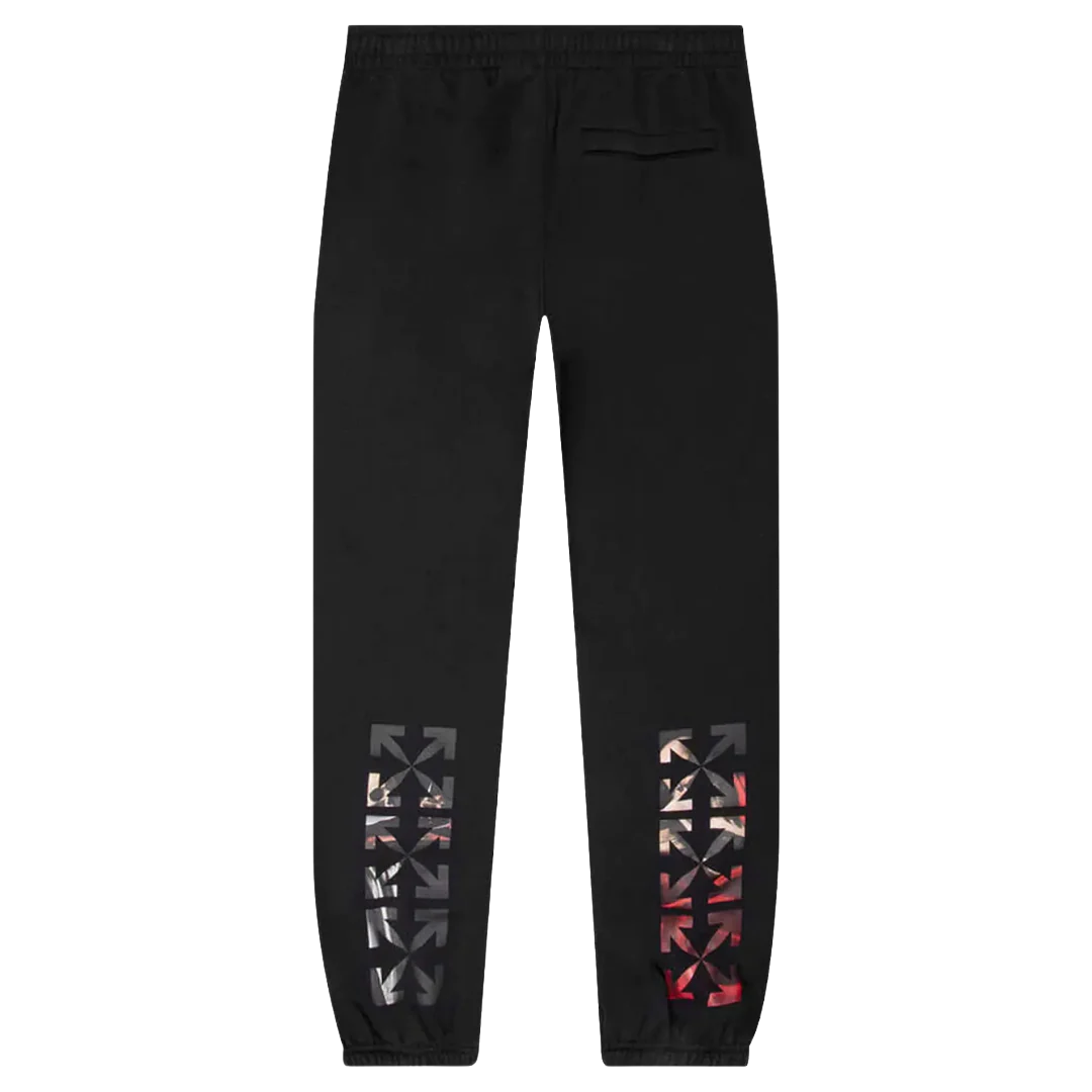 Off White - Caravaggio Paint Shorten Sweatpant Black