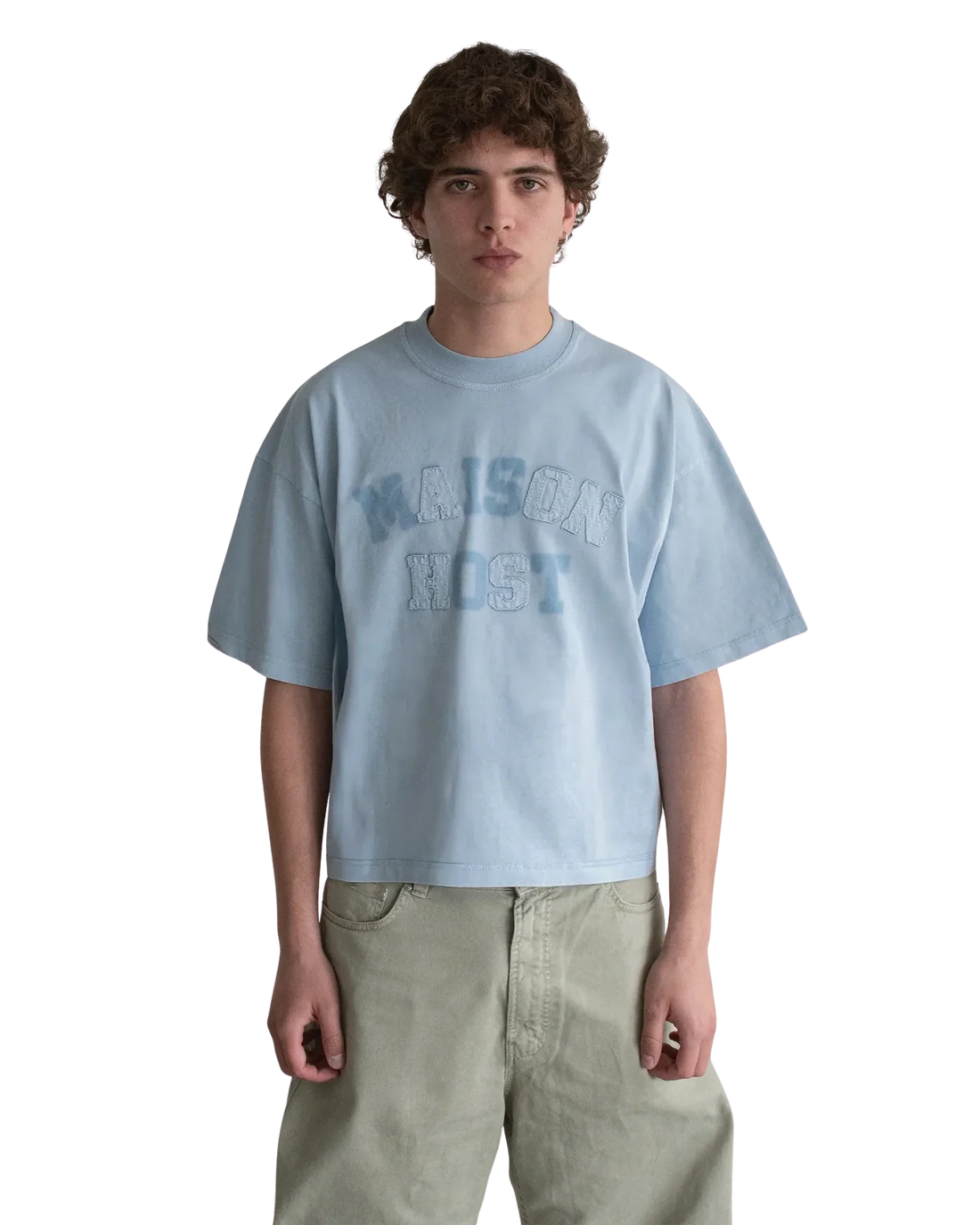 Host - Appliqué Dyed Blue Tee