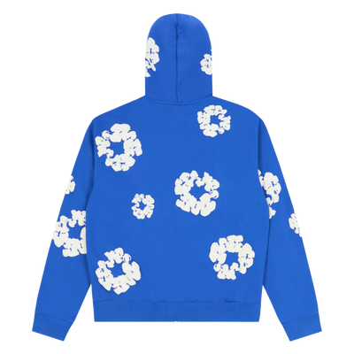 Denim Tears Cotton Wreath Zip Hoodie Blue