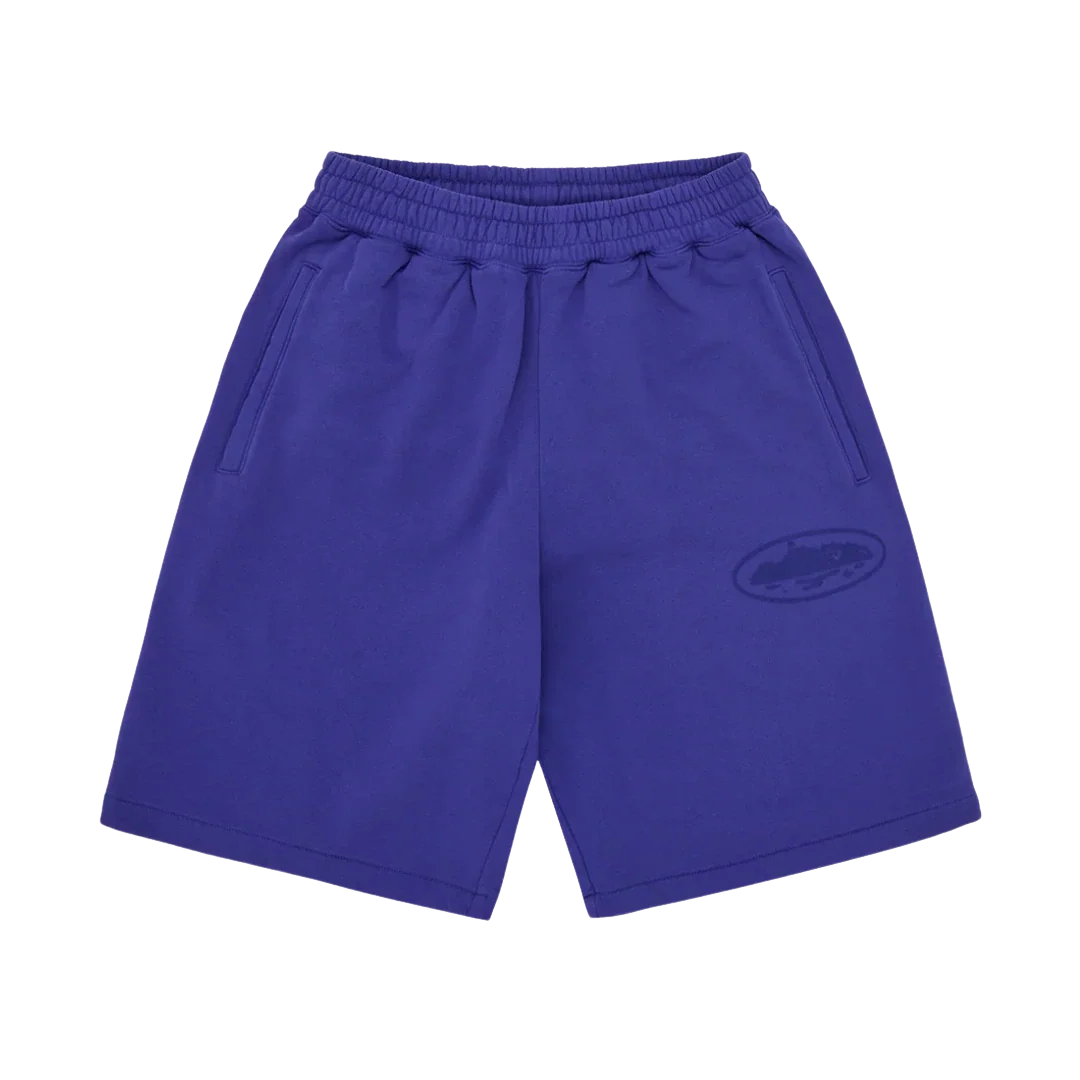 Corteiz Island Knockout Sweatshort Indigo Blue
