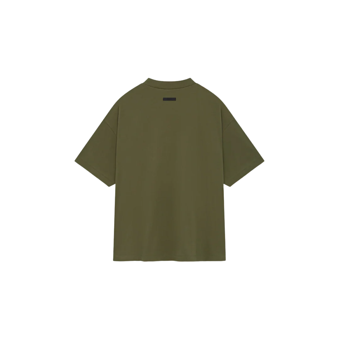 Fear of God Essentials Jersey Crewneck Tee Military