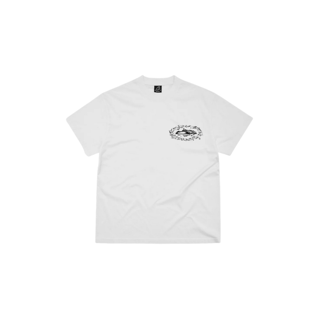 Corteiz Firey Alcatraz Tee White