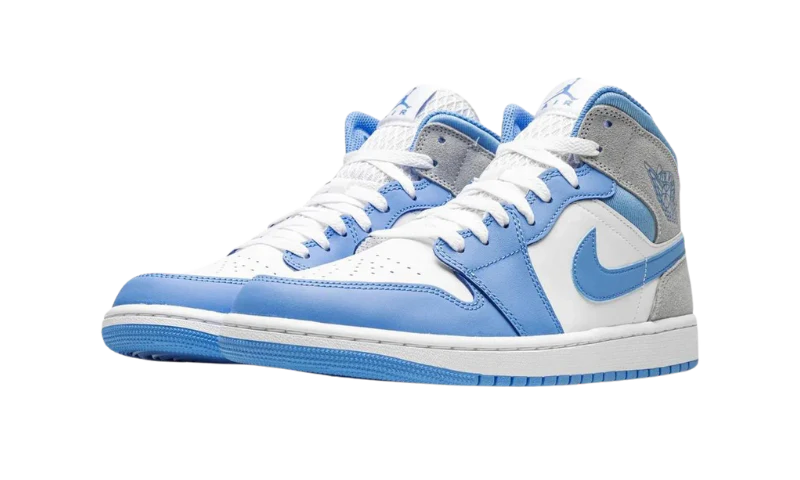 Jordan 1 Mid University Blue Grey