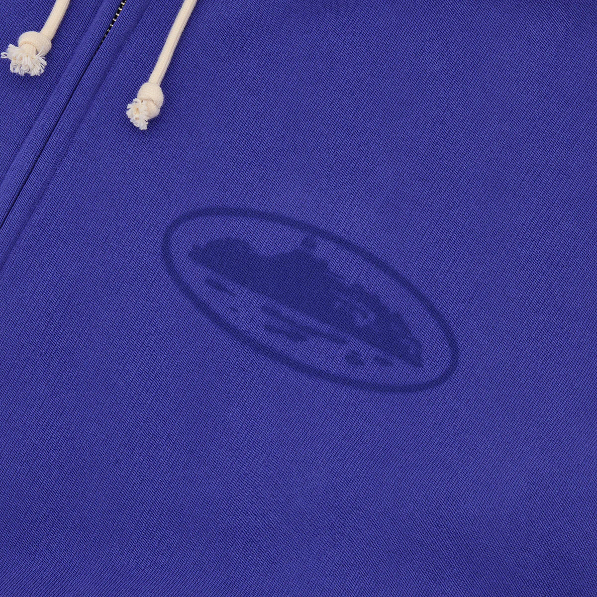 Corteiz Island Knockout Zip Hoodie Indigo Blue