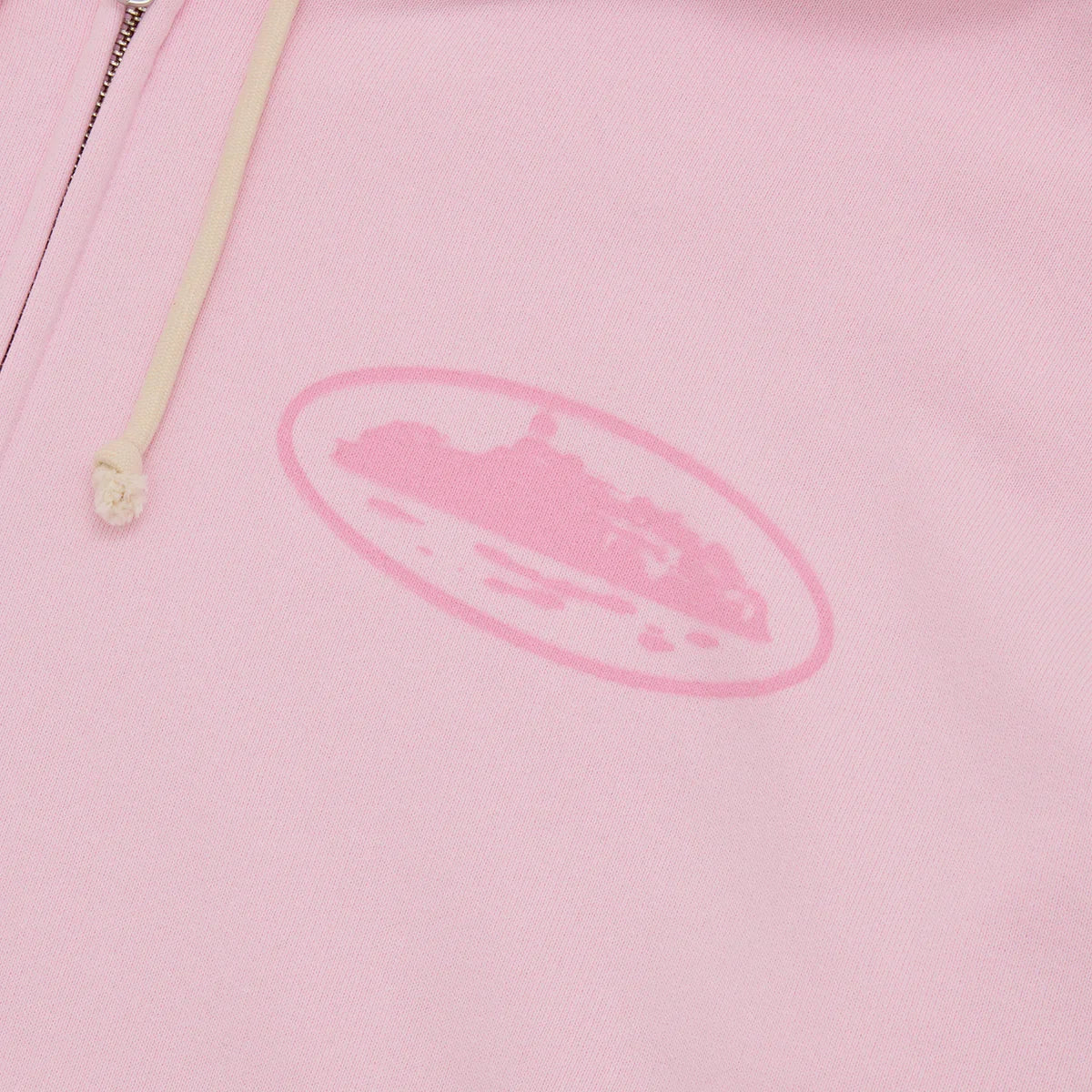 Corteiz Island Knockout Zip Hoodie Pink