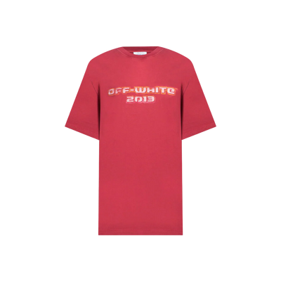 Off White - Digit Bacchus Crewneck Tee Red