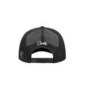Corteiz Og Island Puff Print Trucker Hat White Black