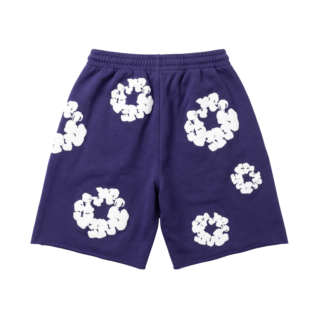 Denim Tears The Cotton Wreath Shorts Purple