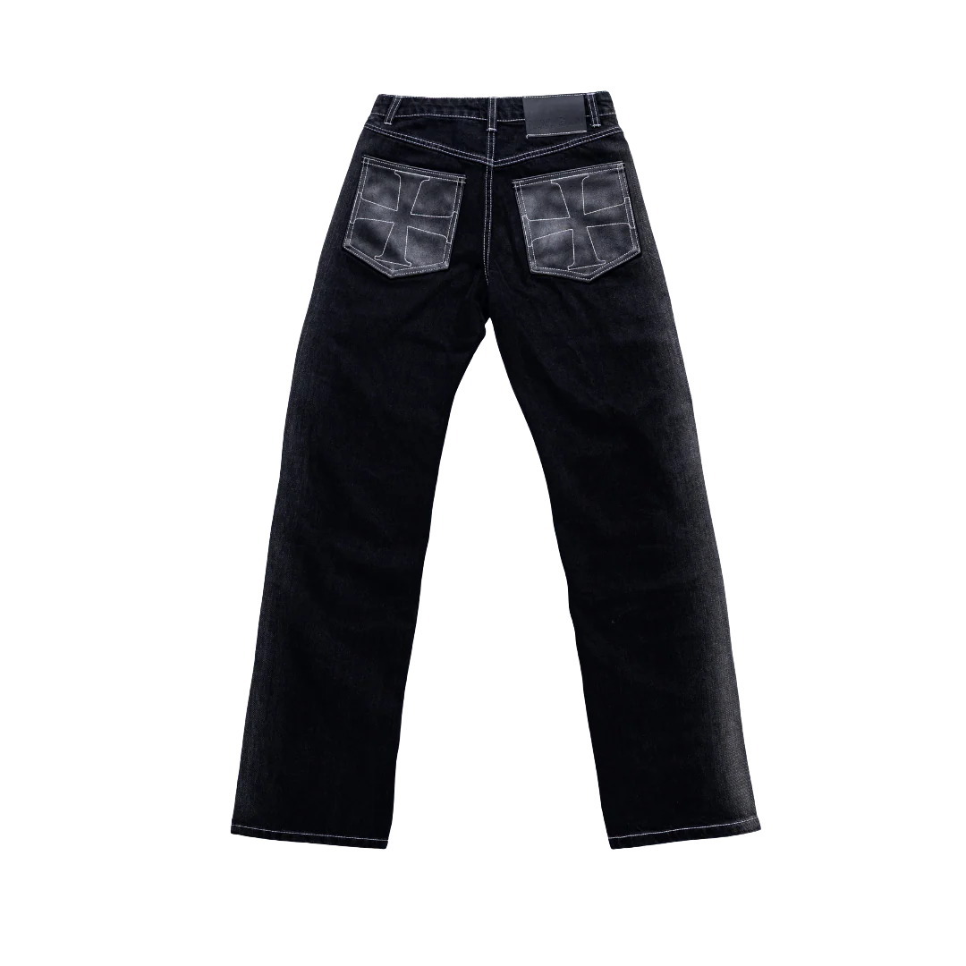LVGN - Black Fade Cross Denim