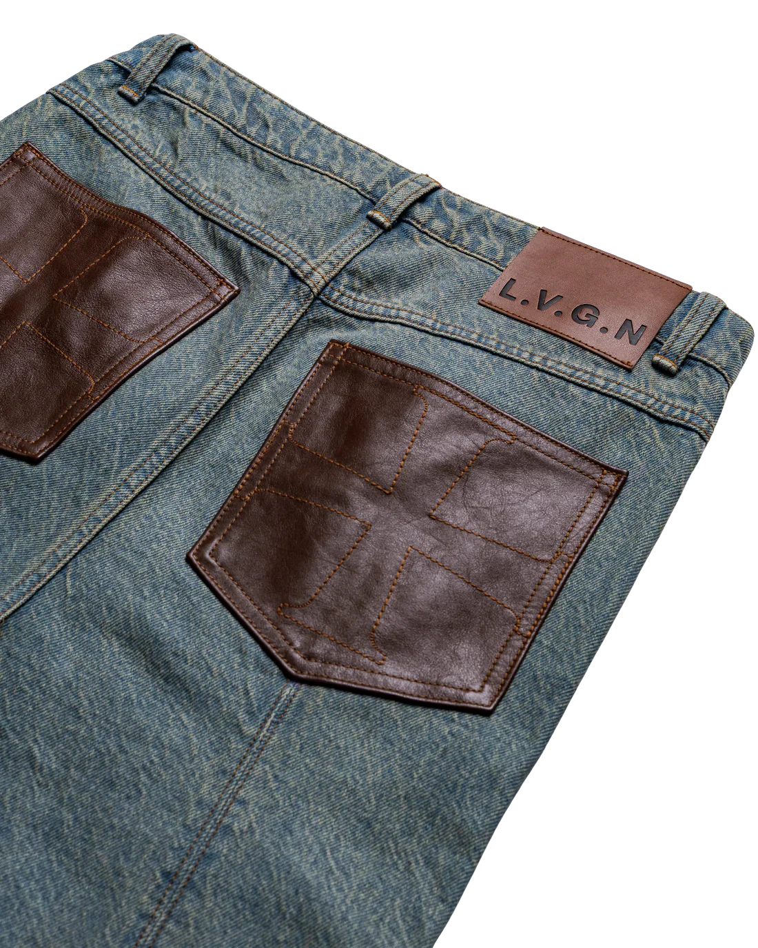 LVGN - Double Knee Washed Jeans