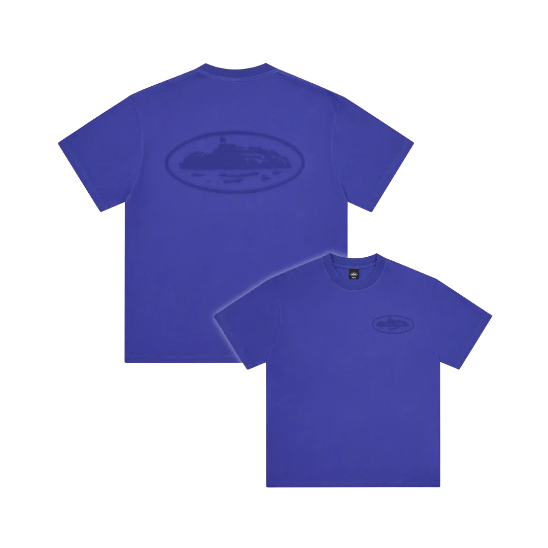 Corteiz Og Island Knockout Tee Indigo Blue