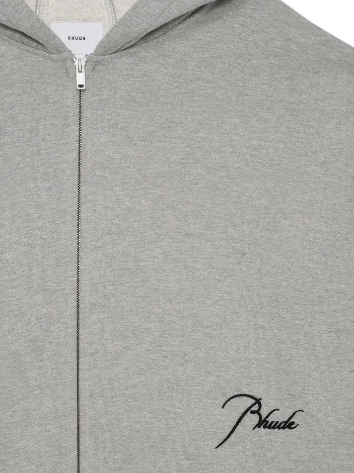 Rhude - Classique Full Zip Hoodie Heather