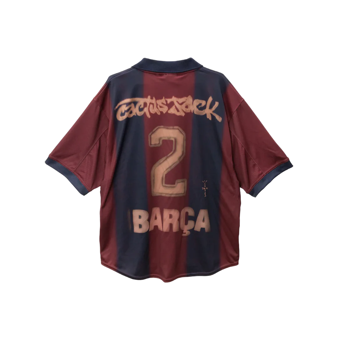 Travis Scott x Nike x FC Barcelona Retro 2000/01 Home Skeleton Jersey